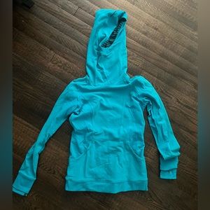 Lululemon turquoise hoodie super soft luxe sweatshirt